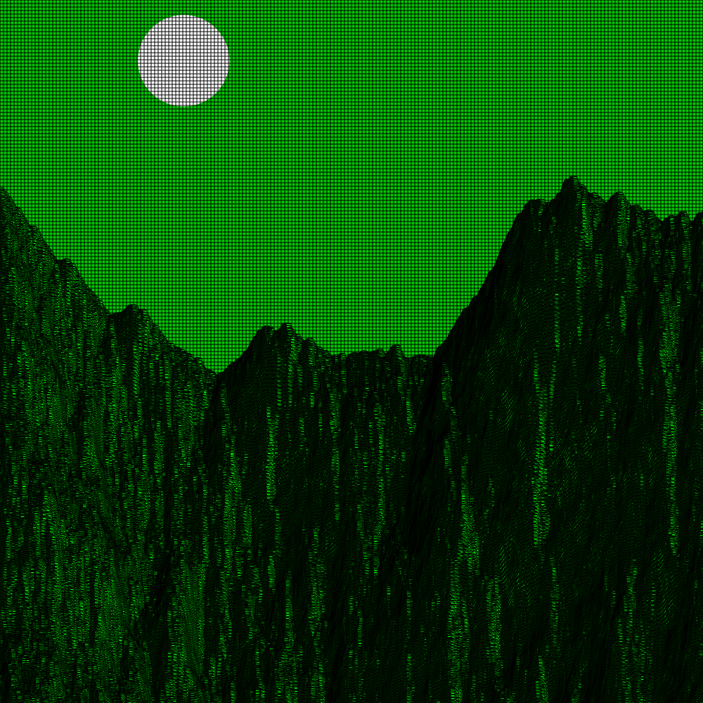 Classic generative landscape #11 static token preview