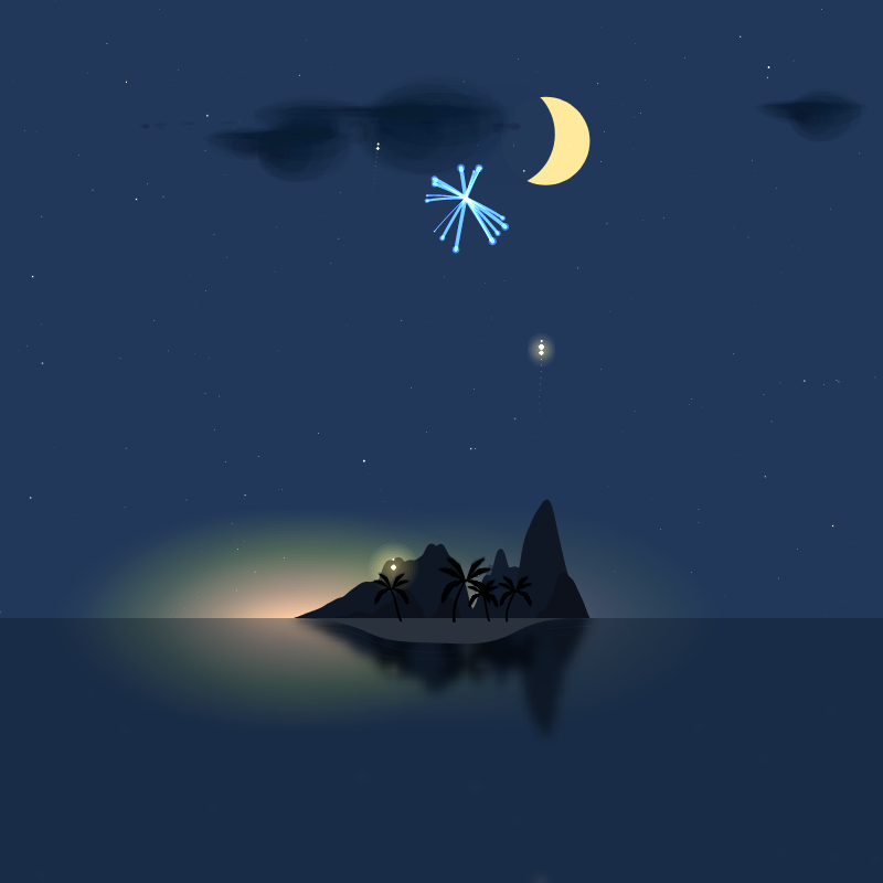 Fireworks Island #17 static token preview