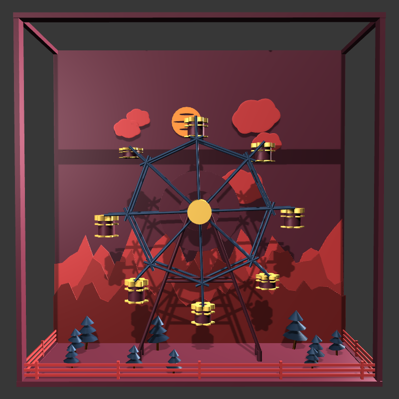 “Uncle Run” Fun Park: Ferris Wheel #5 static token preview
