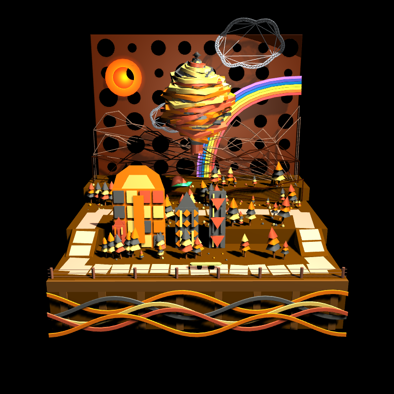 Paper Art 3D #8 static token preview