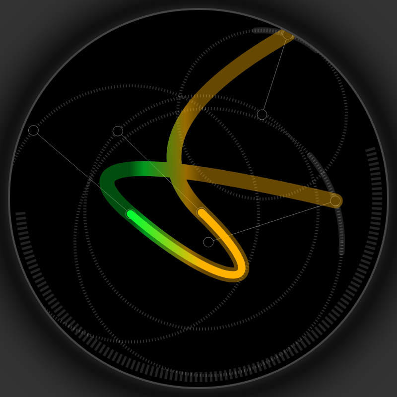 Neon Curves #22 static token preview