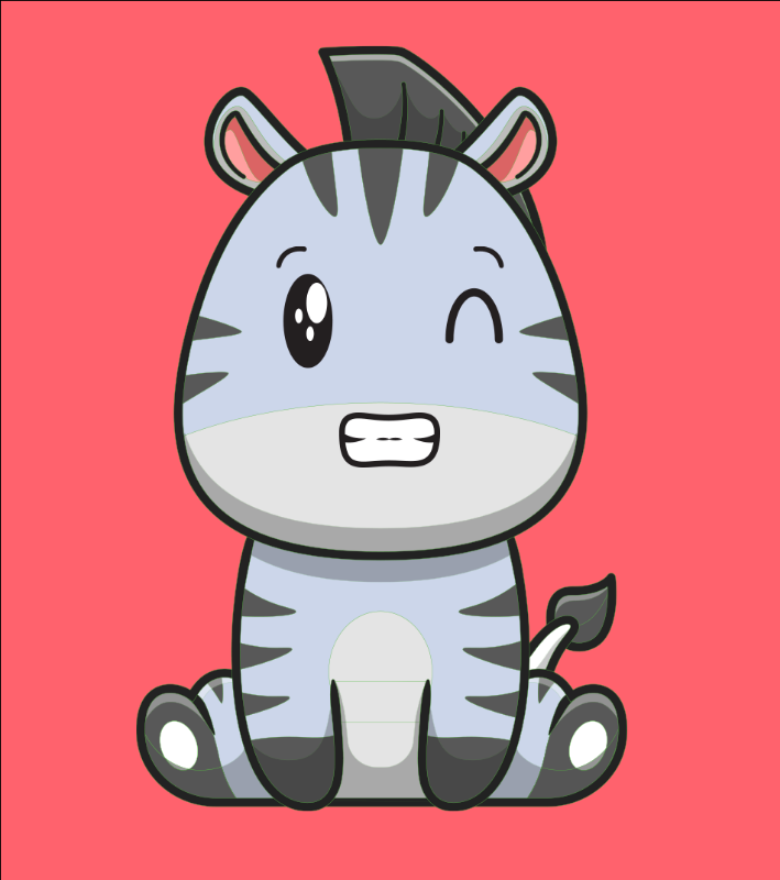 Baby Zebra Gang #15 static token preview