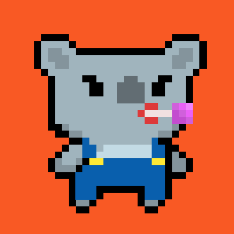 Cute tez koala #5 static token preview