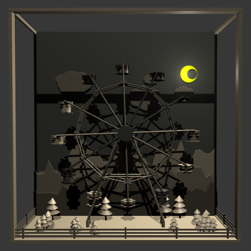 “Uncle Run” Fun Park: Ferris Wheel #7 static token preview