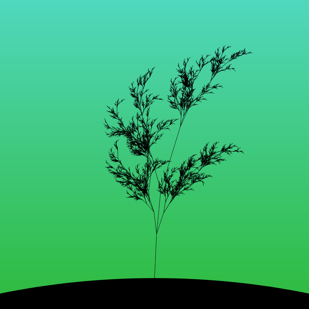 Fractal-Lsystem Tree #4 static token preview