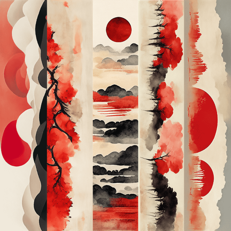 AI Japanese garden #14 static token preview