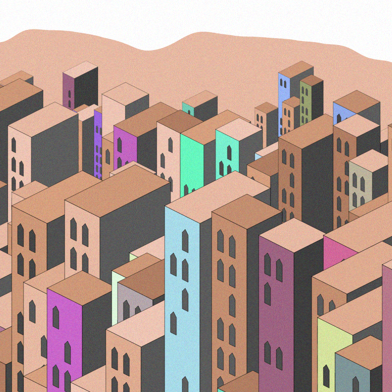 Coloured City #13 static token preview