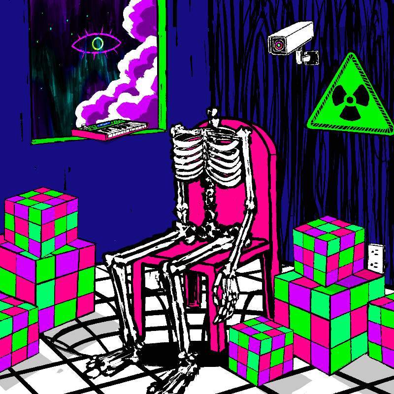 pink chair in the blue room #11 static token preview