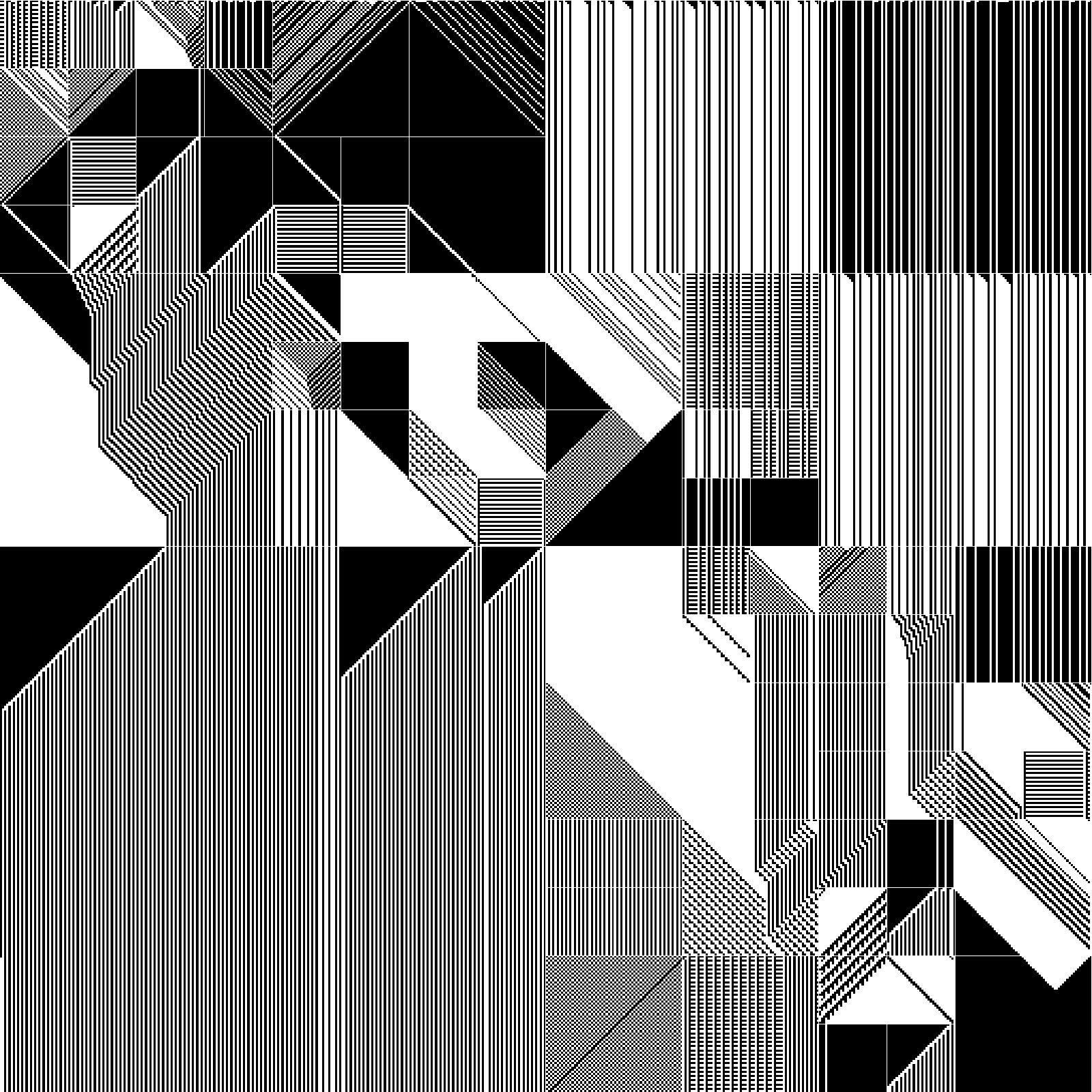 RULES (for Elementary Cellular Automata) #24 static token preview