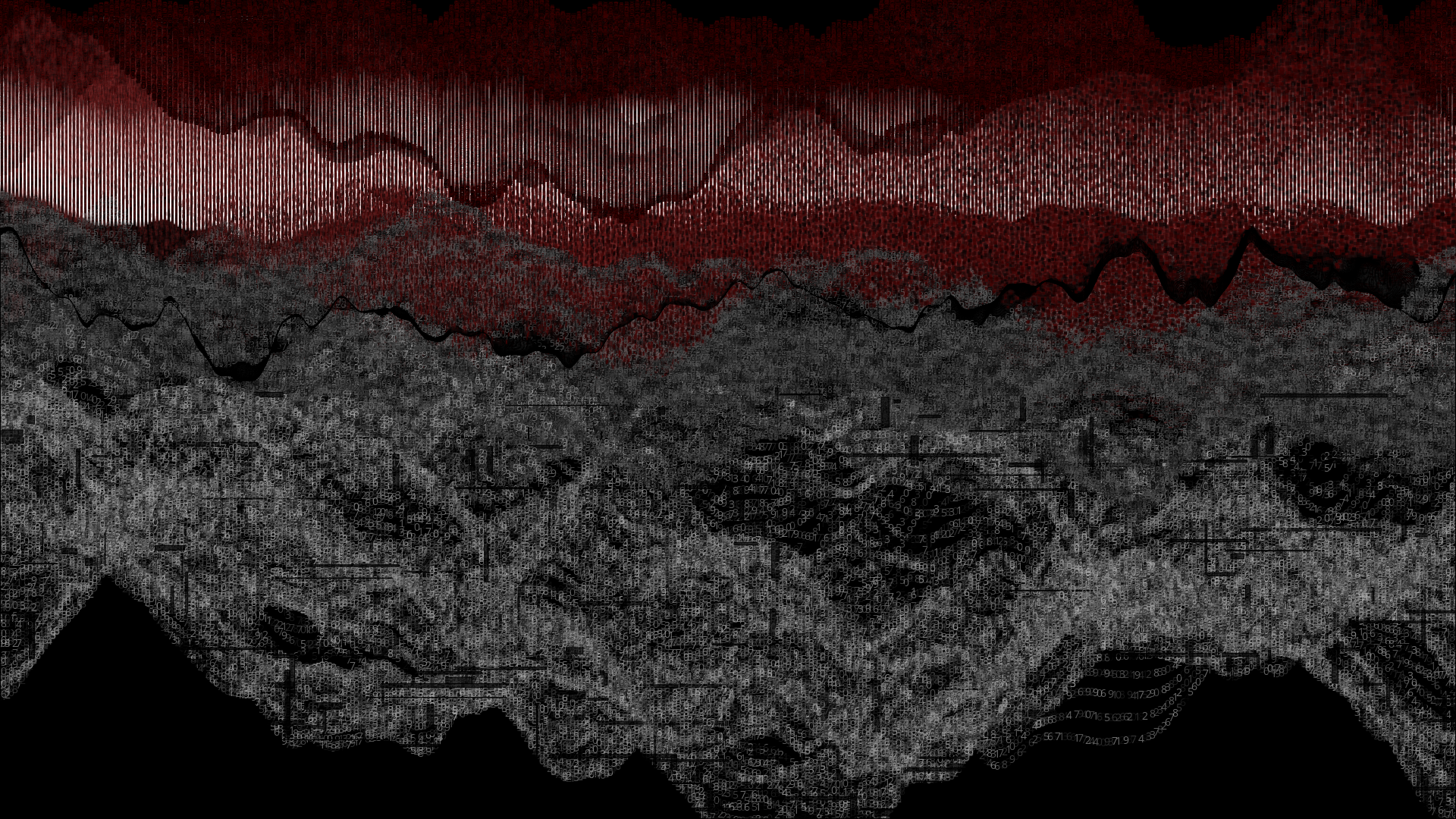 Pixel rain in a data landsacape #23 static token preview