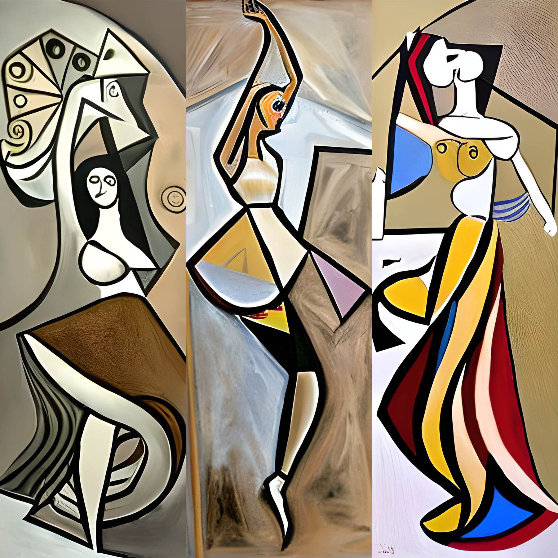 Cubism Dancers #9 static token preview