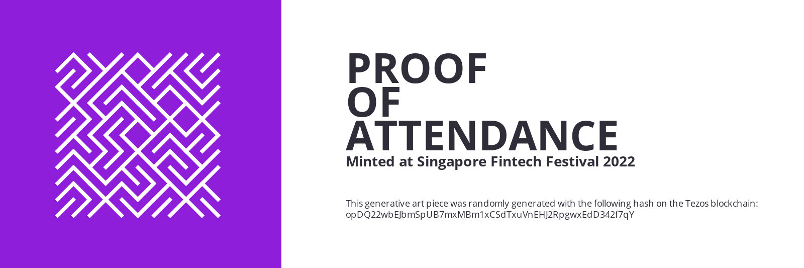 SFF2022 Proof of Attendance Token #1508 static token preview