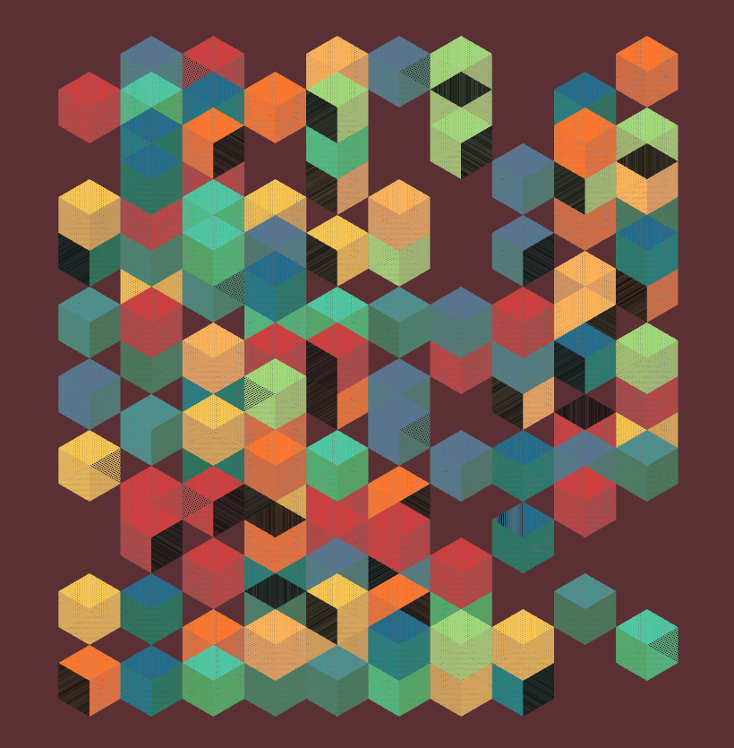 Stacked Cubes #22 static token preview
