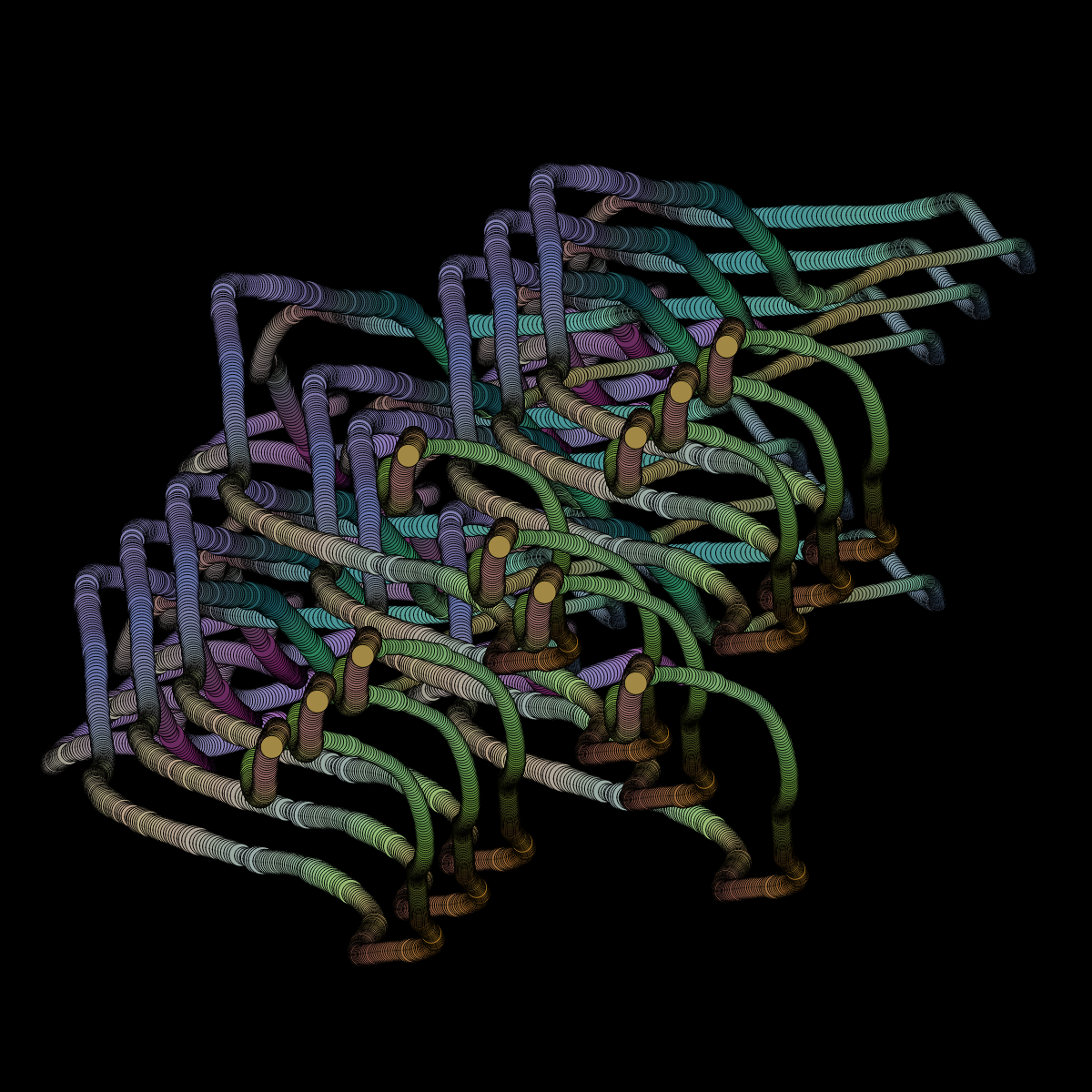 Perlin Worms Revamped (Audio Reactive) #5 static token preview