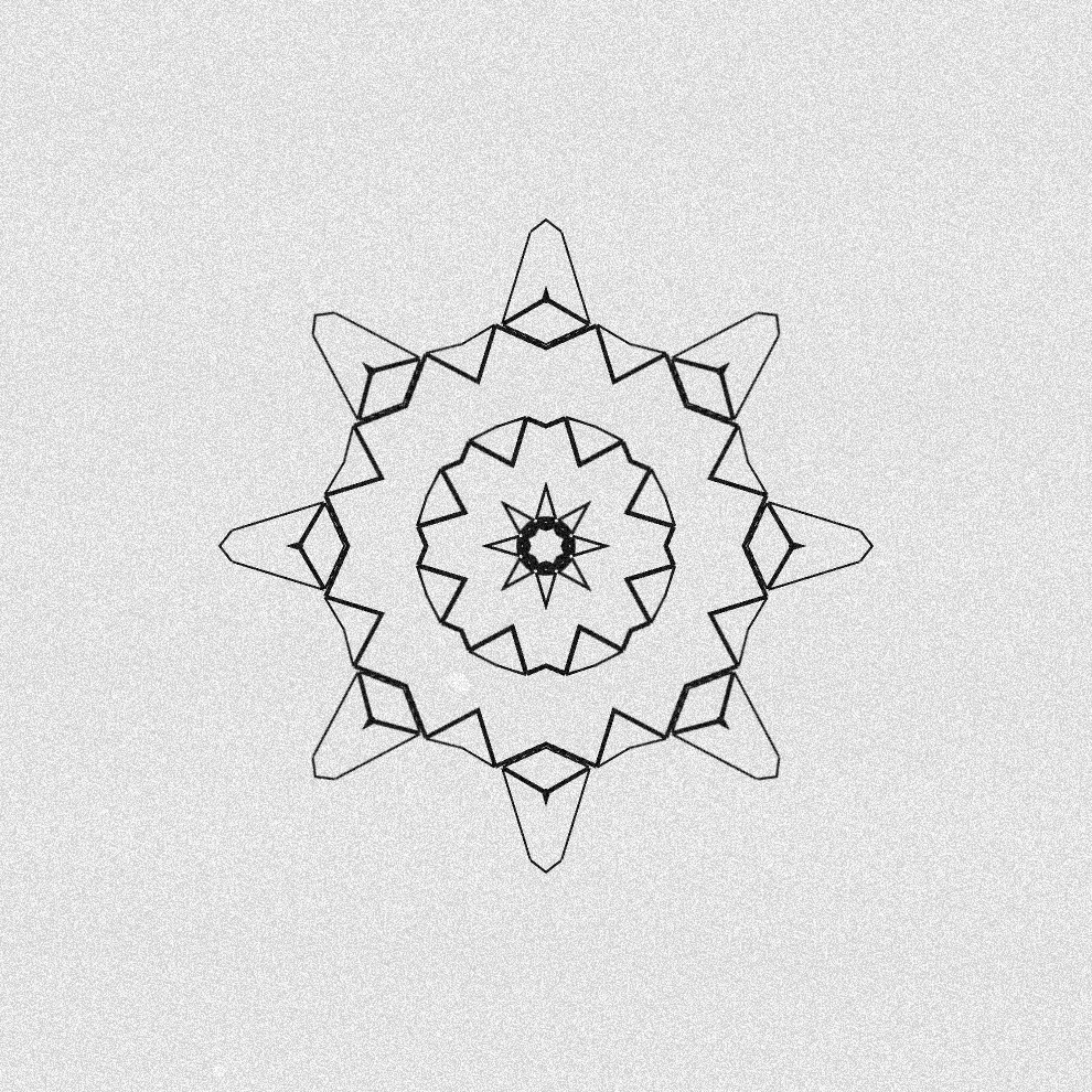 Monochrome Kaleido #11 static token preview