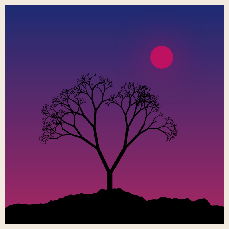 Sunset on cliff #17 static token preview