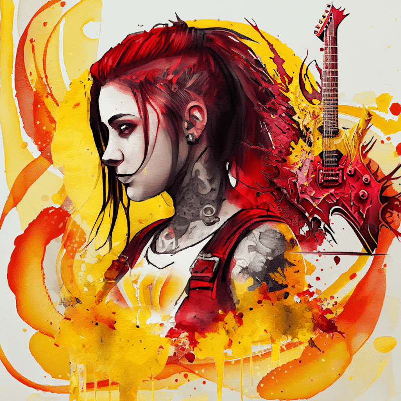 Hard Rock Girl 2 #6 static token preview