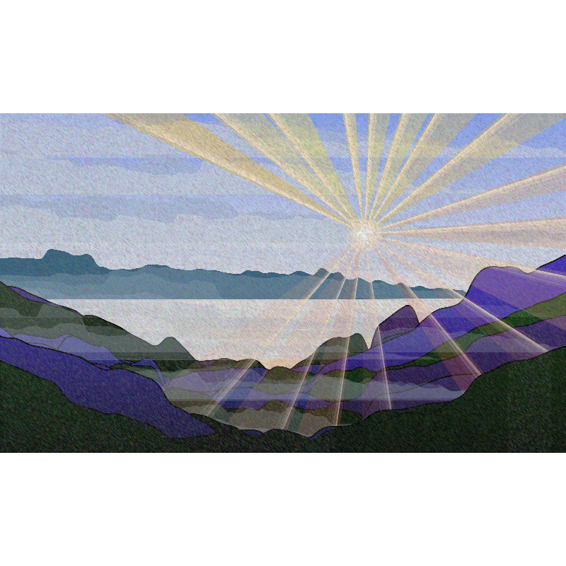 Sunrise over a Mountain Lake #23 static token preview