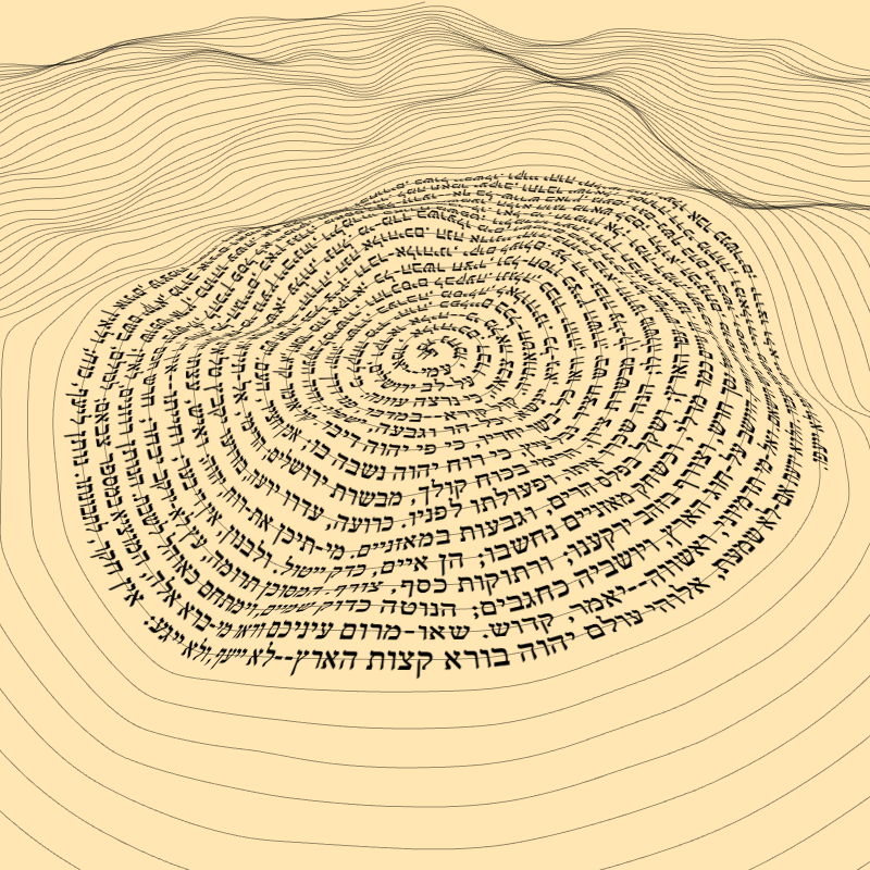 Topographic text #20 static token preview