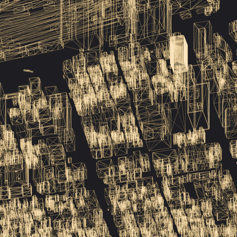 Wireframe City: Tokyo Shibuya #11 static token preview