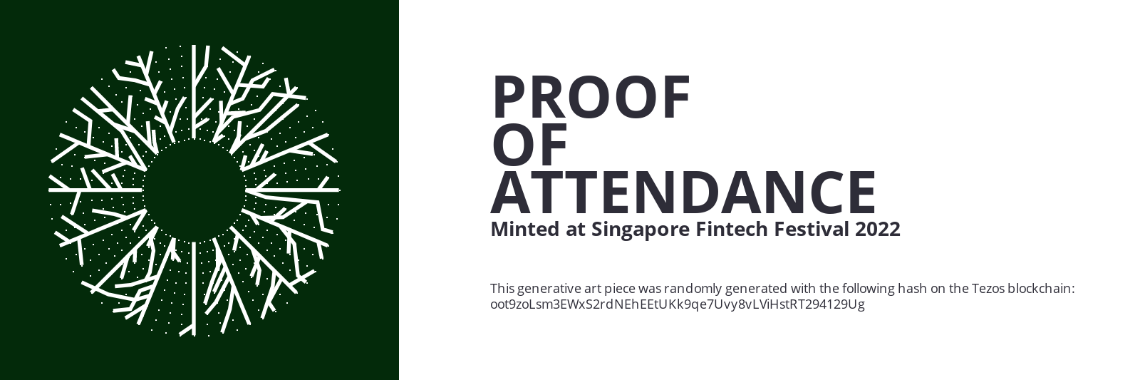 SFF2022 Proof of Attendance Token #2512 static token preview