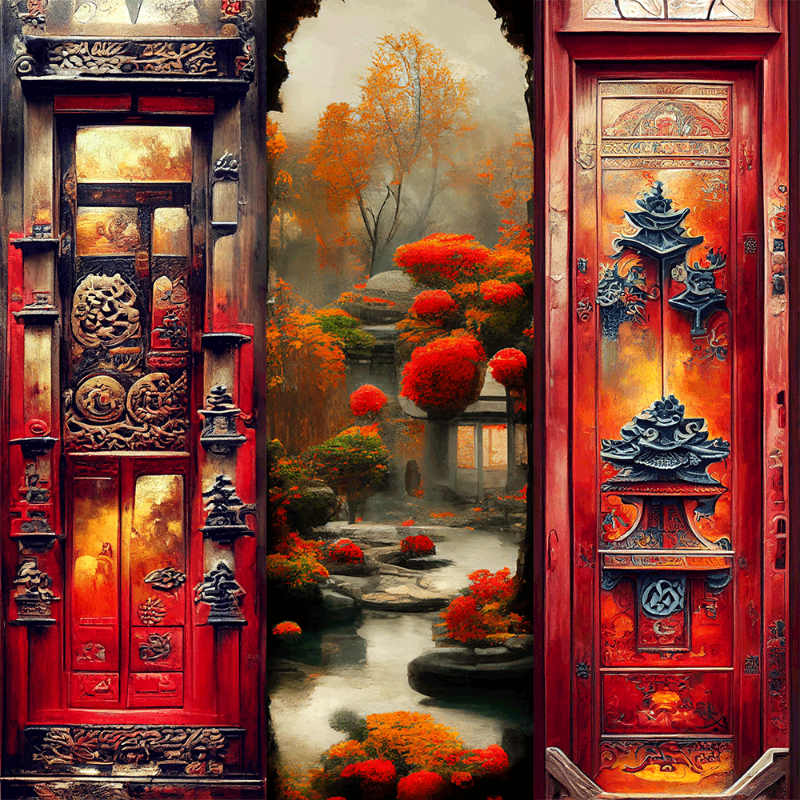 AI Chinese Garden #10 static token preview