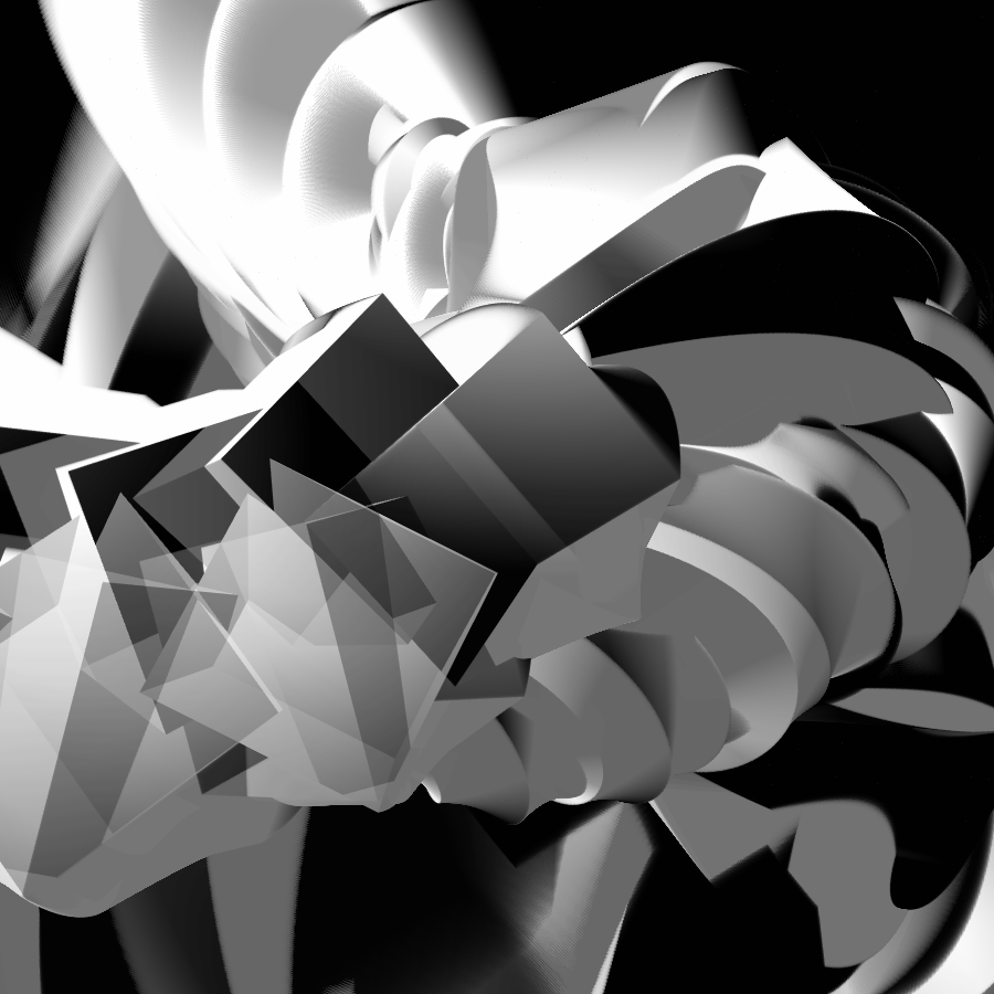 Transparent Evolving Sculpture #17 static token preview