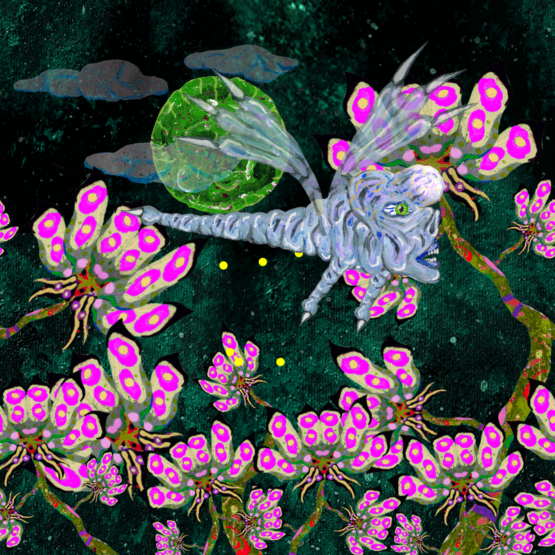 Fireflies and Flower Gardens #8 static token preview