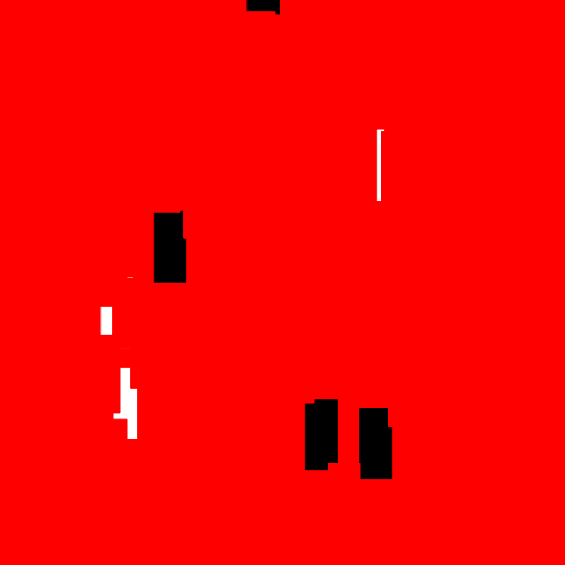 White & Black & Red All Over #19 static token preview