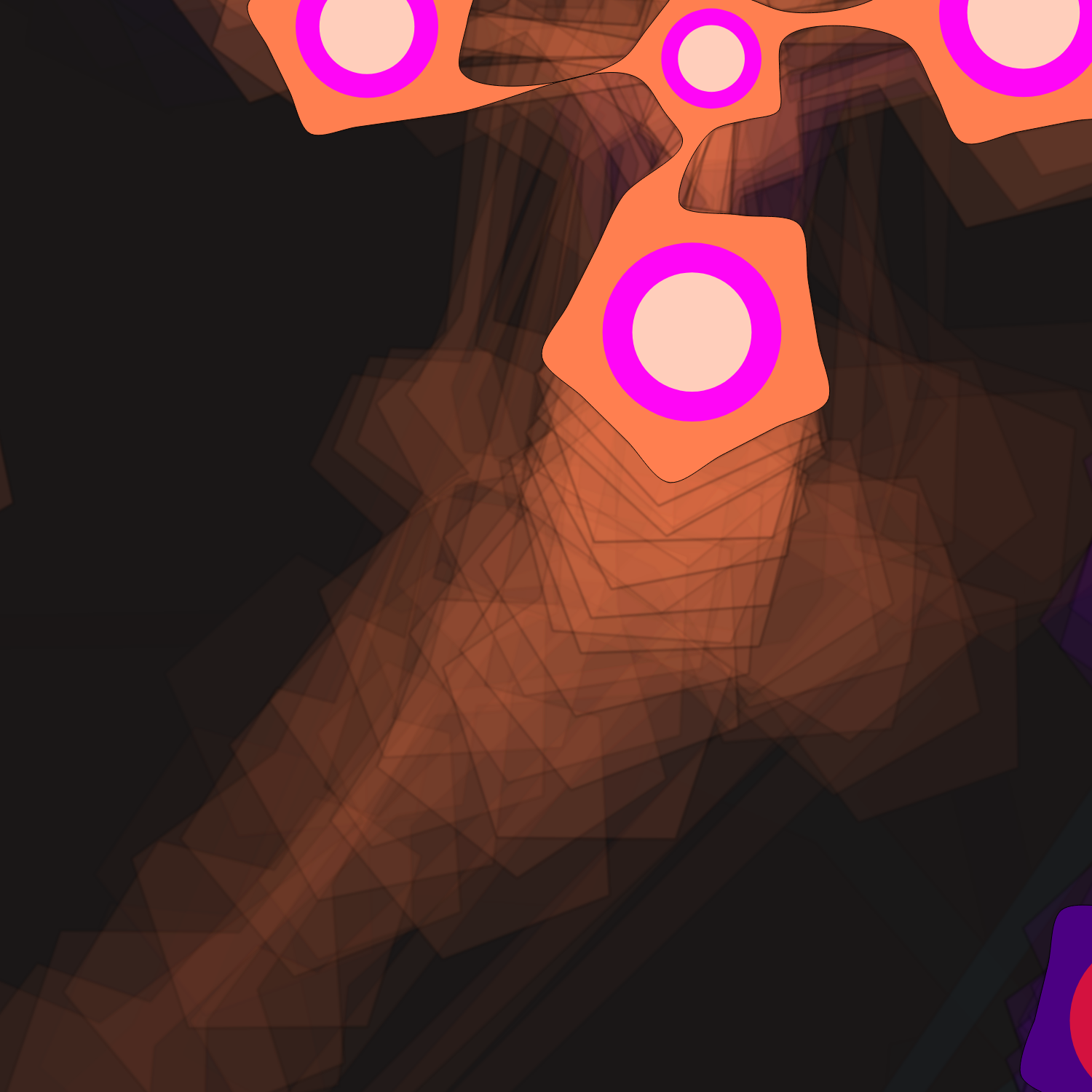 Geometric colorful shapes #7 static token preview