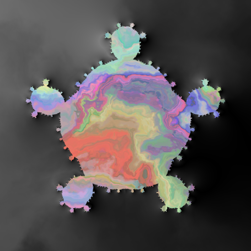 Watercolor on Perpendicular Julia #15 static token preview