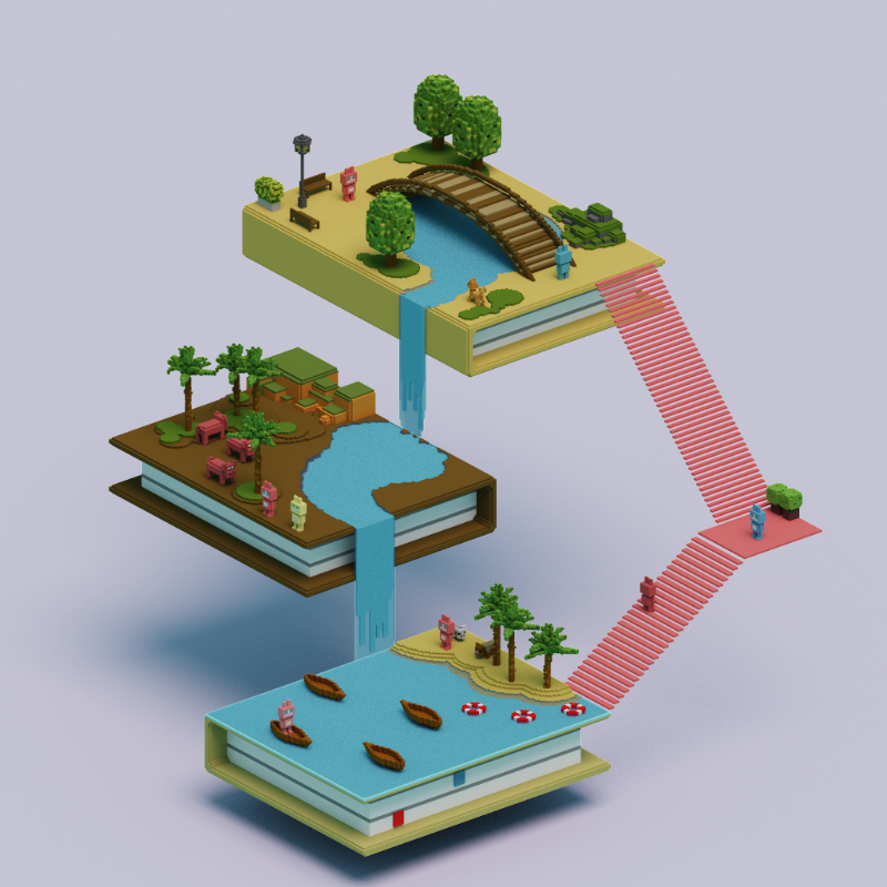 Books and islands #18 static token preview