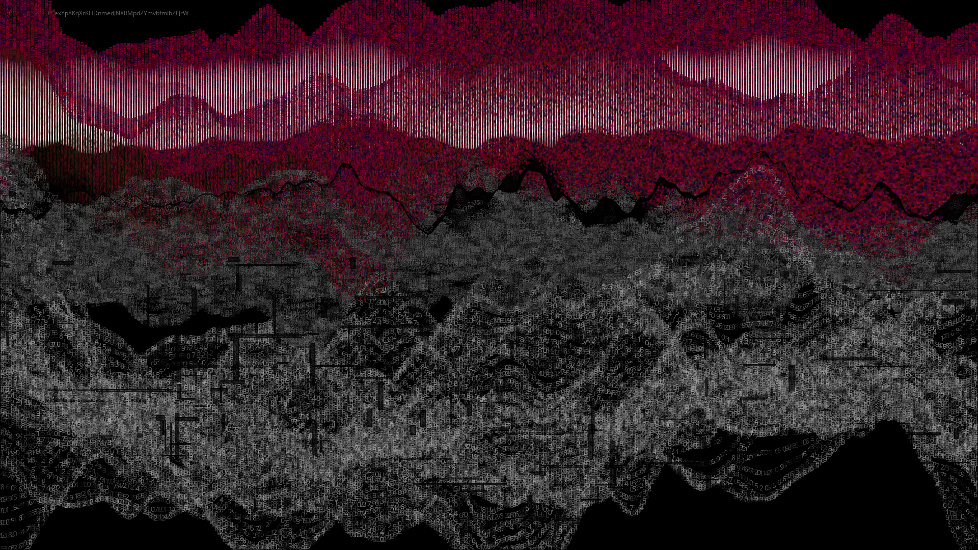 Pixel rain in a data landsacape #8 static token preview