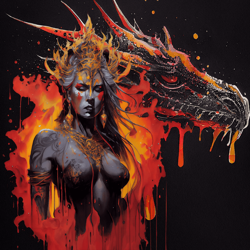 Hera and Dragon #3 static token preview