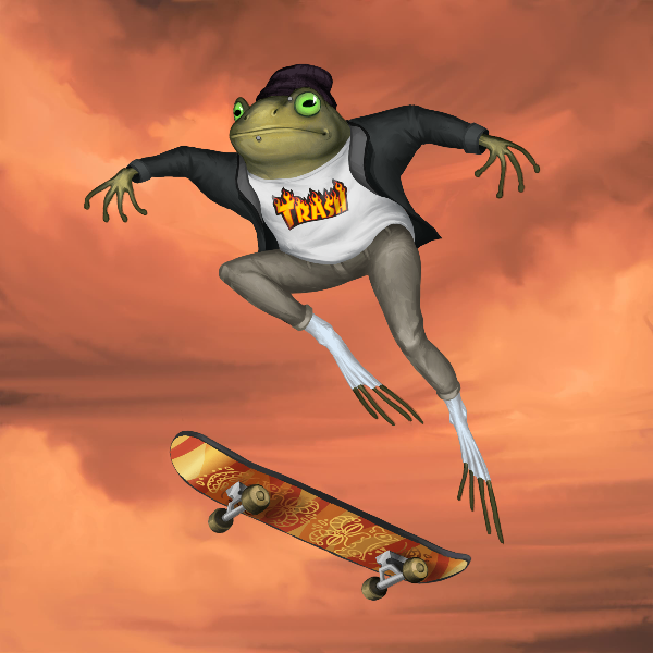 SKATER FROGS 🐸 #19 static token preview