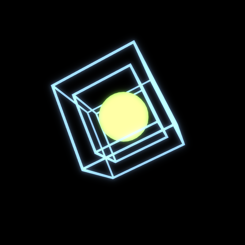 Generative Animation : Two Cube and Sphere #17 static token preview