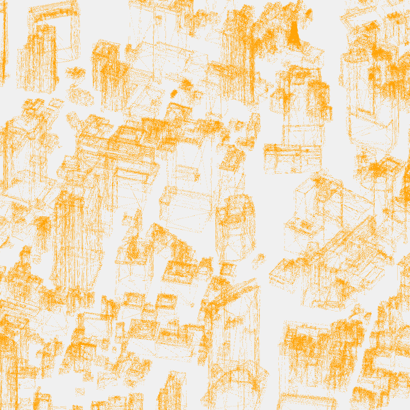 Algorithmic Drawing: Minato City Tokyo #2 static token preview