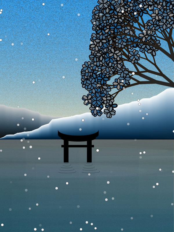 Winter morning in a village near Tokyo #22 static token preview