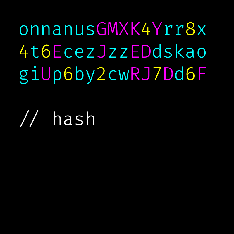 hash #8 static token preview
