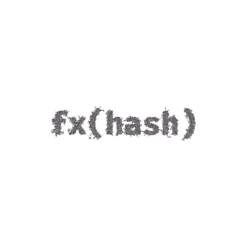 FXHASH Logo with Features #3 static token preview