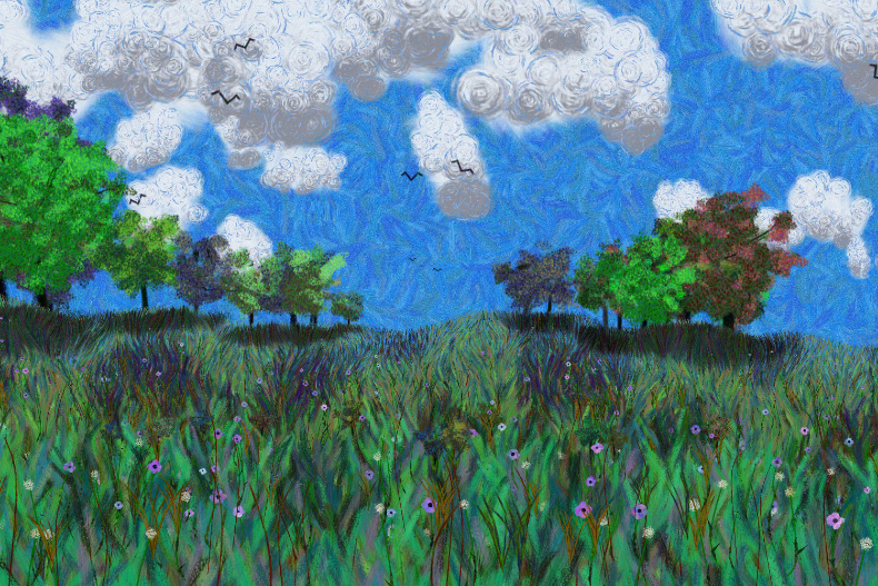 Flowers and Sky #51 static token preview