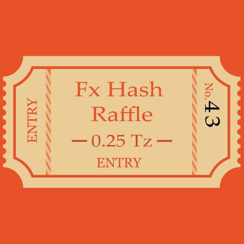 Tezos Raffle Ticket #3 static token preview
