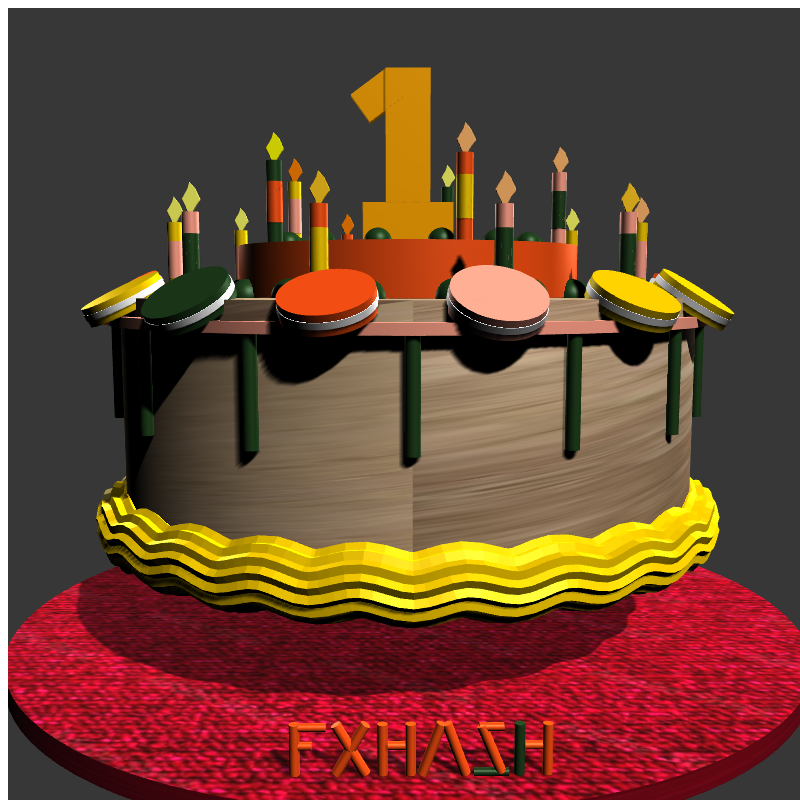 “Happy 1st Year Anniversary” #10 static token preview