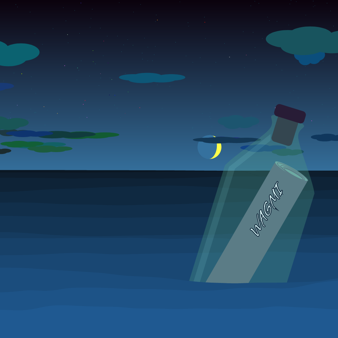 message in the bottle #14 static token preview