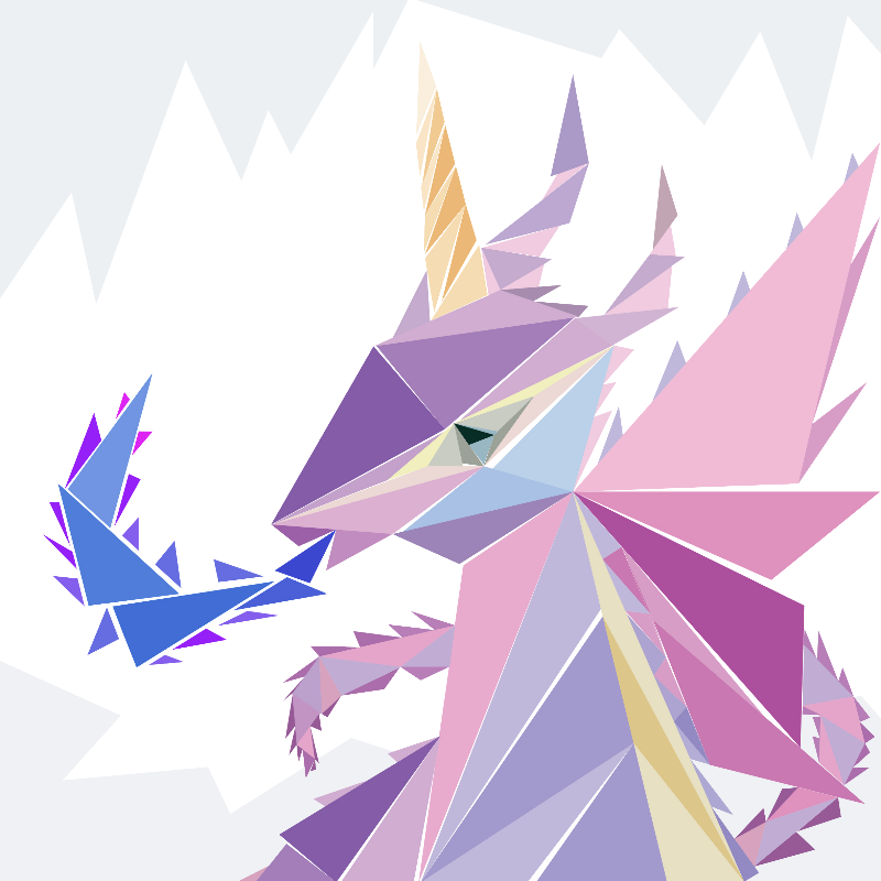 Unicorn dragon #19 static token preview