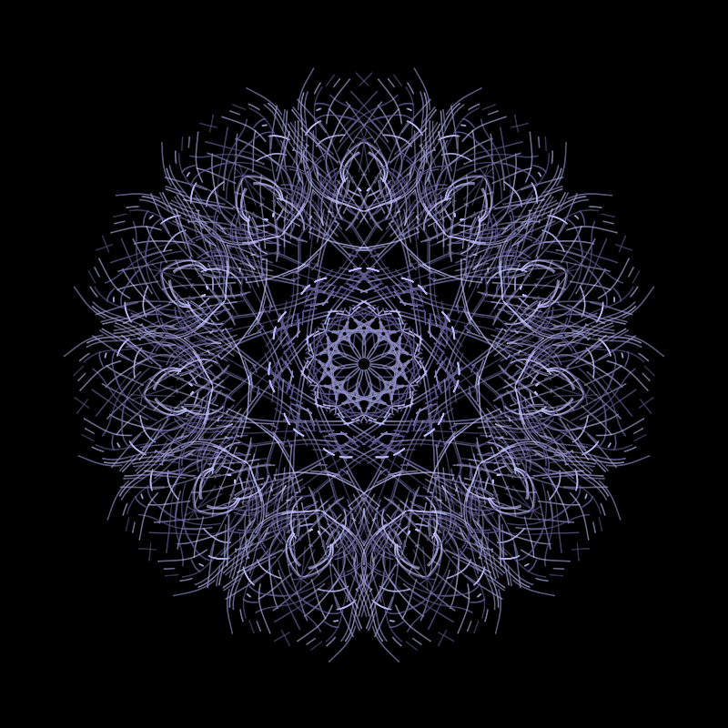 the thread in the pattern #24 static token preview