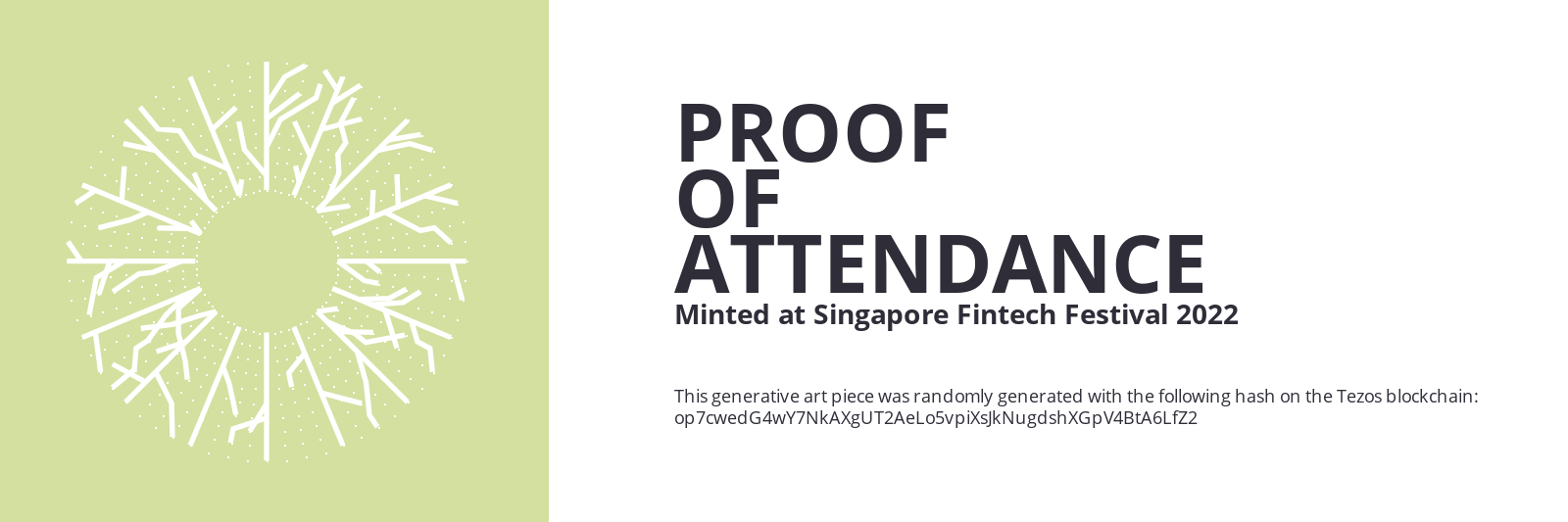 SFF2022 Proof of Attendance Token #14 static token preview