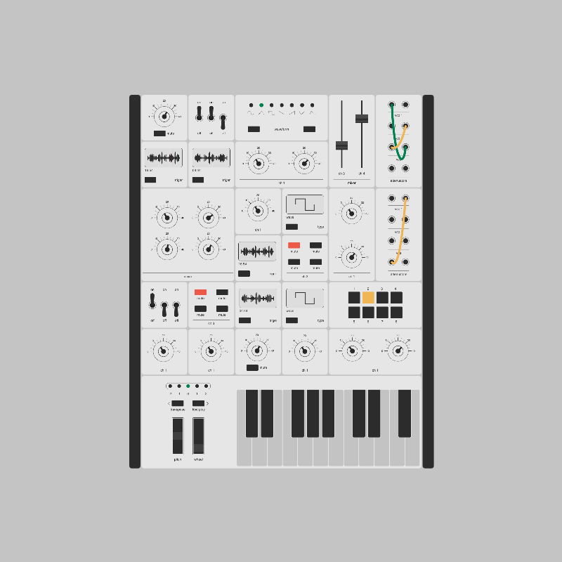 Modular synthesizer #6 static token preview