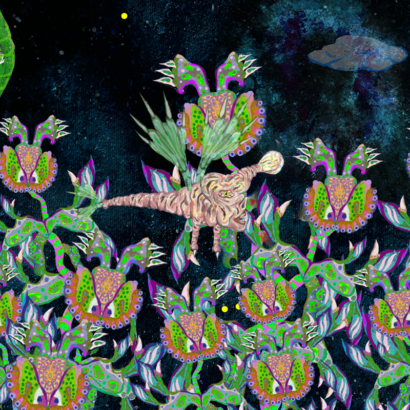 Fireflies and Flower Gardens #13 static token preview