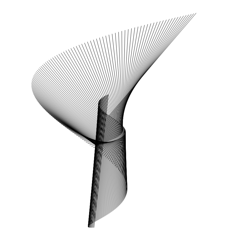 Sinus Cosinus #N Black on White #16 static token preview
